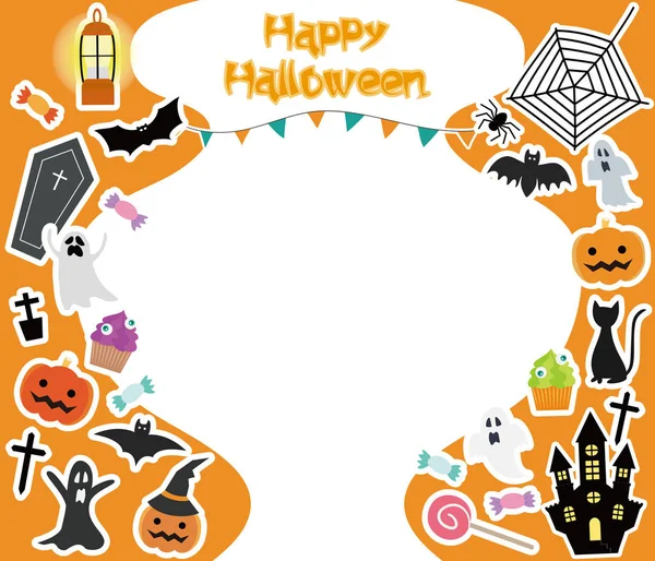 Ilustración Halloween Con Espacio Copia — Vector de stock