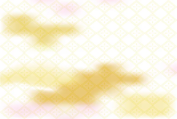 パターンとぼかしの背景を日本のお正月イメージ — ストックベクタ