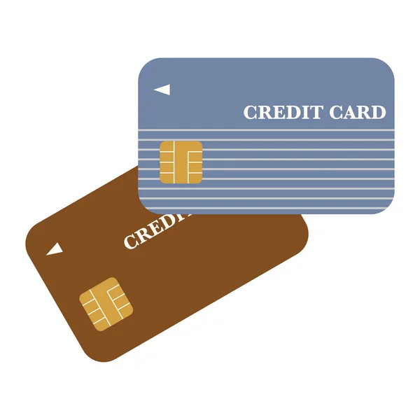 Illustration Two Credit Cards — Stock Vector