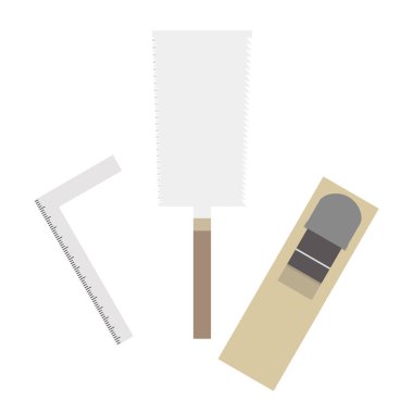 bir Diy araç seti illüstrasyon. (Testere, uçak, vb.)