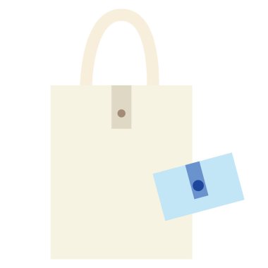 Krem rengi çantamın yansıması ve katlanırken açık mavi çantam..