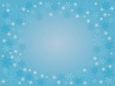 Arkaplan çizimi kar taneleri topluyor.