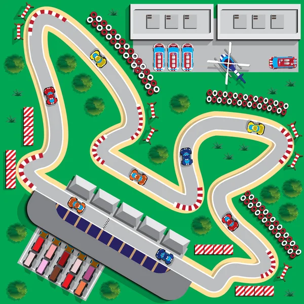 Pista de corrida . —  Vetores de Stock