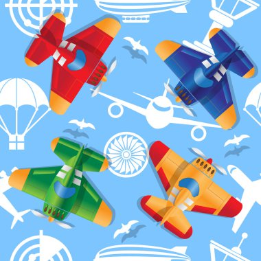 Havacılık arka planda uçak.