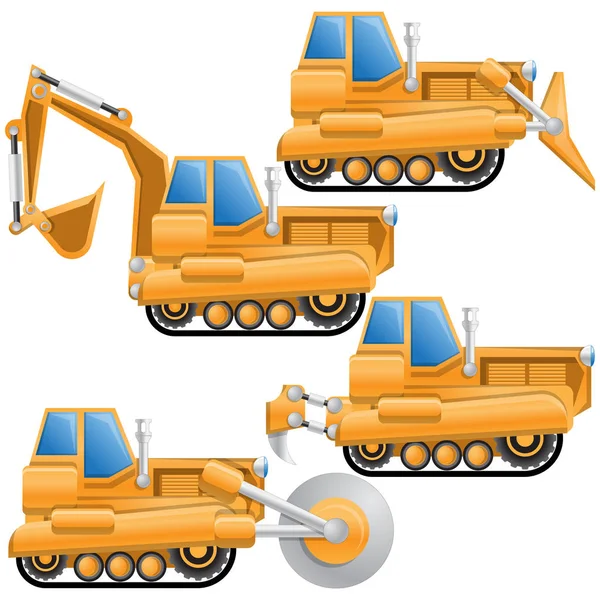 Construction machinery. — Stock Vector