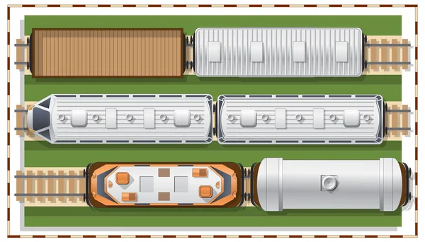 Estação ferroviária em um fundo branco . —  Vetores de Stock