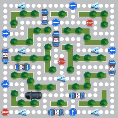 Polis takibiyle ilgili masa oyunu.