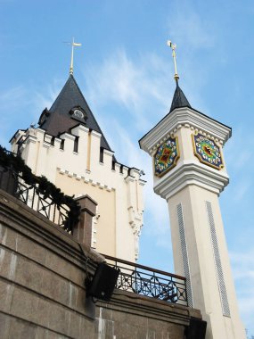 Güzel güzel peri sihirli çocuk kukla tiyatro kale Kiev Ukrayna