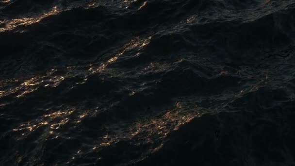 Смертельні морські хвилі Loopable фон — стокове відео