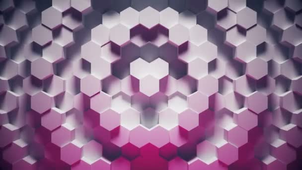 Абстрактный геометрический цикл - 3D анимация — стоковое видео