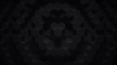 Soyut geometrik altıgen döngü - 3d animasyon