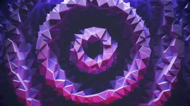 Fondo de bucle geométrico abstracto — Vídeos de Stock