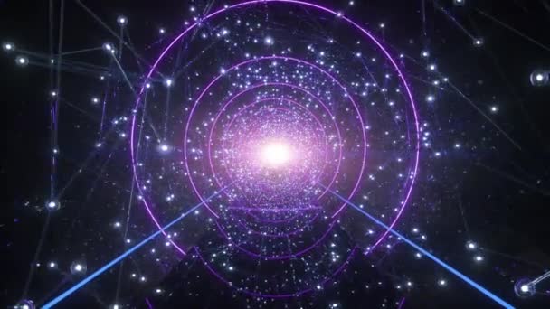 La Voie De L'âme Volant Tunnel Des Étoiles Hétéro Dans L'Univers — Video