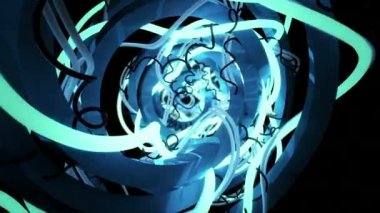 Soyut uçuş düşünce tünel kabloları