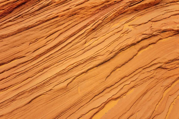 Narancs homokkő textúra háttér. Absztrakt természeti háttér. Kőzetrétegek Arizonában — Stock Fotó