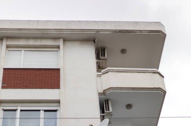 Eski bina temiz perspektif ateş. izmir/Türkiye fotoğraf aldı.