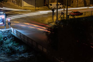 sakin sokakta uzun pozlama çekimi. fotoğrafı aydın 'dan aldı/Türkiye.