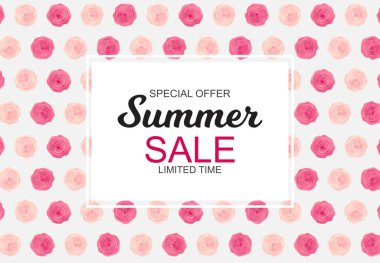 Yaz satış konsepti. vektör çizim