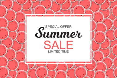 Yaz satış konsepti. vektör çizim