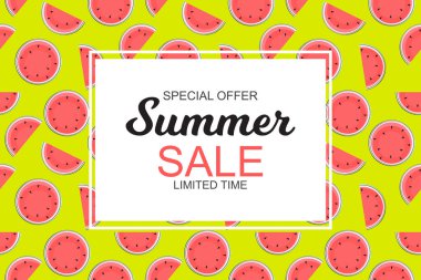 Yaz satış konsepti. vektör çizim