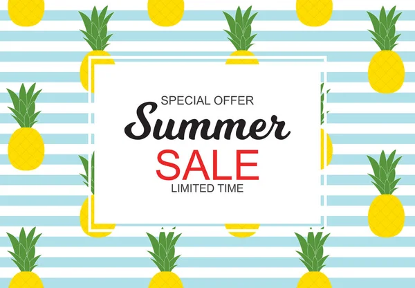Summer Sale koncepció Háttér. Vektorillusztráció — Stock Vector