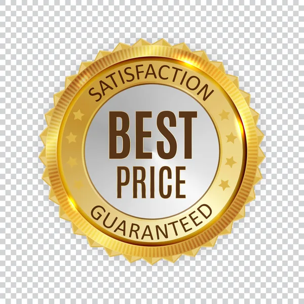 Miglior prezzo Golden Shiny Label segno. Illustrazione vettoriale — Vettoriale Stock