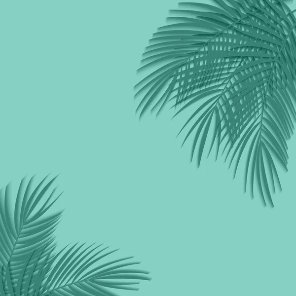 Schönen Palmblatt Hintergrund Vektorillustration Eps10 — Stockvektor