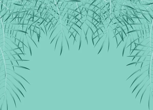 Beau fond de feuille de palmier. Illustration vectorielle — Image vectorielle