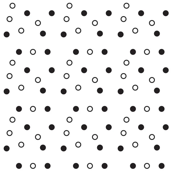 Şık siyah-beyaz basit geometrik şekiller. Seamless modeli. Vektör çizim — Stok Vektör