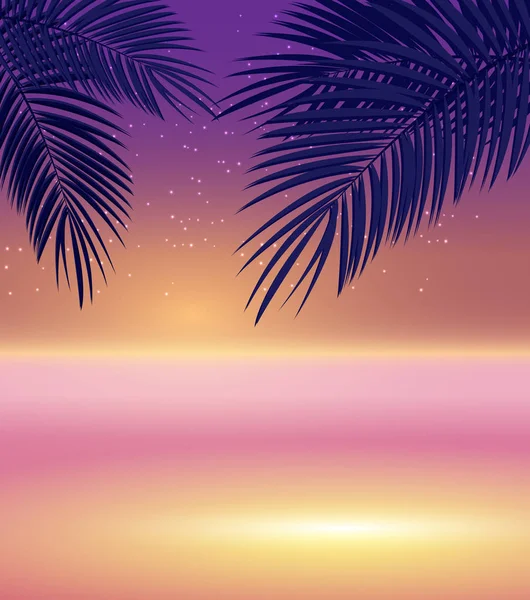 Аннотация Summer Natural Palm Background Vector Illustration — стоковый вектор