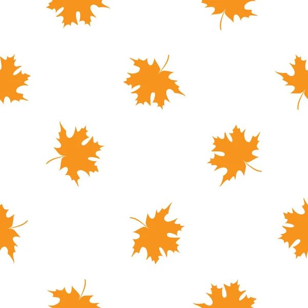 Abstract Vector Illustratie naadloze patroon achtergrond met vallende Herfstbladeren — Stockvector