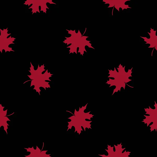 Illustration vectorielle abstraite Fond de motif sans couture avec feuilles d'automne tombantes — Image vectorielle