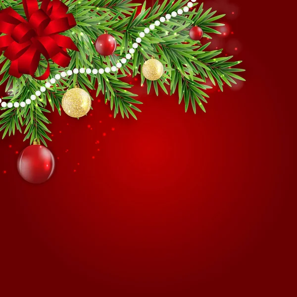 Résumé Vacances Nouvel An et Joyeux Noël fond. Illustration vectorielle — Image vectorielle