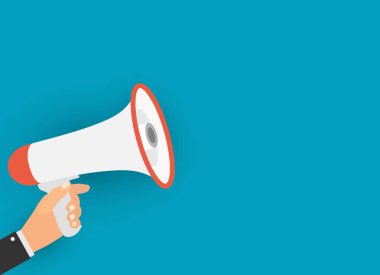 Megafon. Vektör çizim