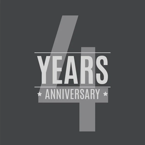 Logo Plantilla Años Aniversario Vector Ilustración Eps10 — Vector de stock