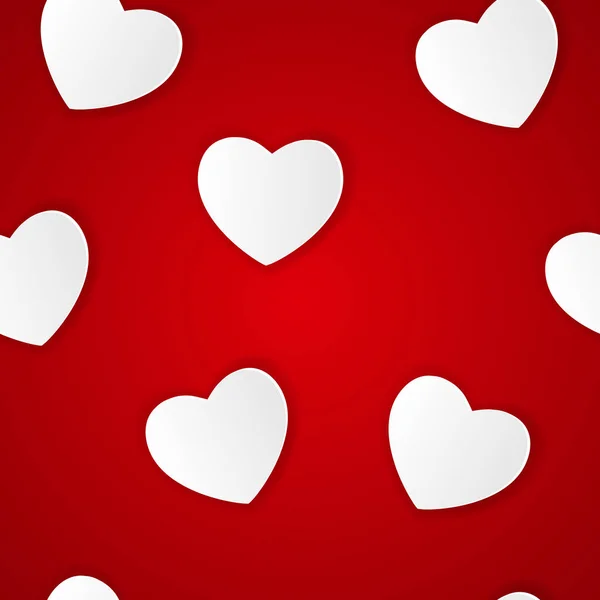 Buon San Valentino Card Con Cuore Illustrazione Vettoriale Eps10 — Vettoriale Stock