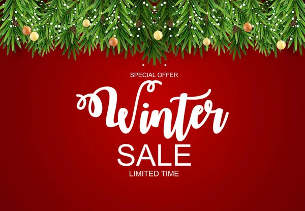 Kış indirimi arka plan özel fırsat afiş arka plan iş ve reklam için. Vektör çizim. Eps10 