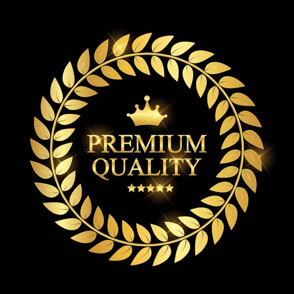 Calidad Premium Etiqueta Vector Ilustración Eps10 — Vector de stock