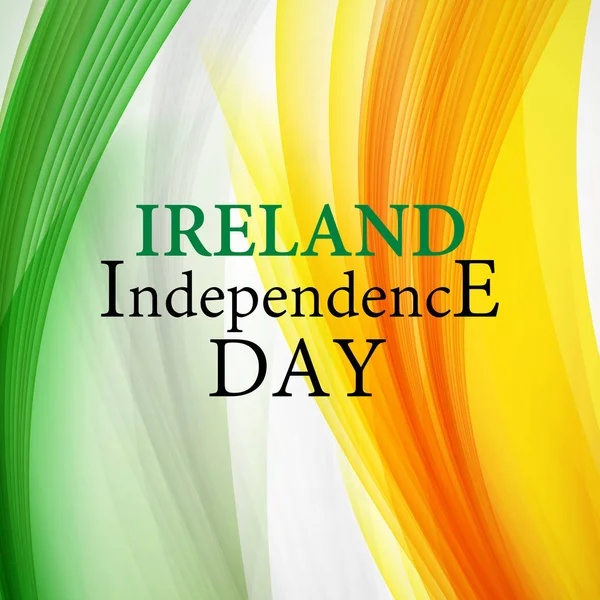 Írország függetlenség napja háttér Vector illusztráció Stock Vektor