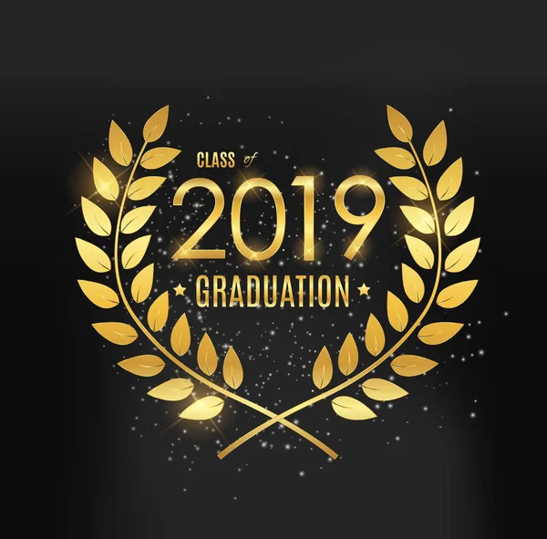 Gratulujemy Graduation 2019 Klasa tła Vector Illus Grafika Wektorowa