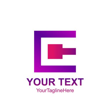 İlk harfi C logo şablonu Derma kare tasarım iş ve şirket kimliği için