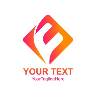 İlk harf F logo şablonu Derma kare tasarım iş ve şirket kimliği için