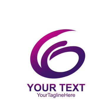 İlk Harf G logo şablonu renkli mavi soyut swoosh tasarım iş ve şirket kimliği için