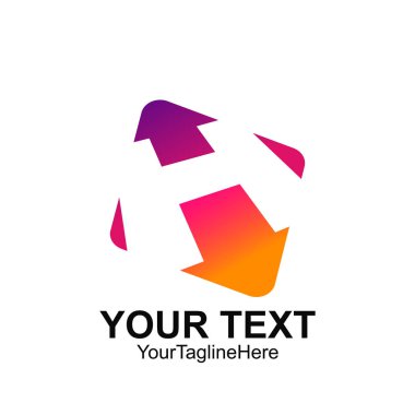 İş ve şirket kimlik için ilk harfi H logo şablonu renkli kare tasarım