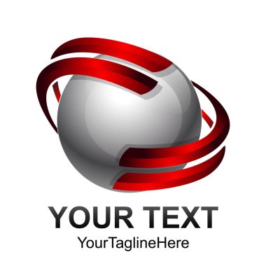 Yaratıcı soyut dijital küre teknoloji vektör logo tasarım şablonu öğesi. Web ağ Internet iş logo kavramı daire simgesi.