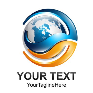 Yaratıcı soyut dijital küre teknoloji vektör logo tasarım şablonu öğesi. Web ağ Internet iş logo kavramı daire simgesi.