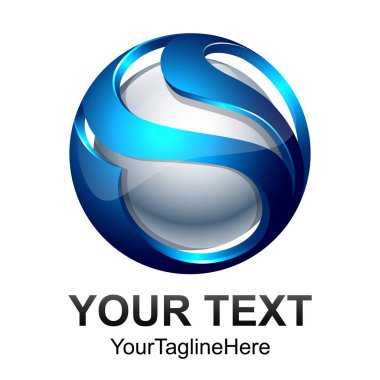 Yaratıcı soyut dijital küre teknoloji vektör logo tasarım şablonu öğesi. Web ağ Internet iş logo kavramı daire simgesi.