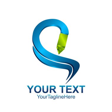 S harfi logo simge şablonu. Sembol S logo baş Aperatif stil vektör şirket adını marka için. Beyaz arka plan üzerinde izole.