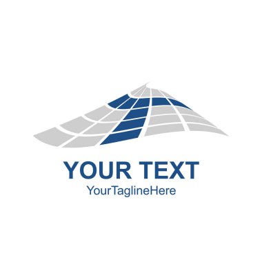 İlk mektup T logo şablonu gri mavi tasarım iş ve şirket kimliği için renkli