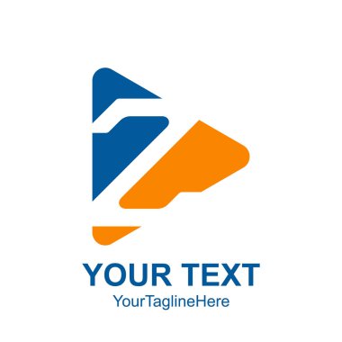 İlk harf Z logo şablonu renkli sarı mavi medya oyun düğme simgesi tasarım iş ve şirket kimlik için